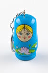 RusyaDünyadan HediyelerDNY-HD100286Keskin Hediyelik Eşya Ve TekstilAhşap Matruşka Bebek Anahtarlık Mavi