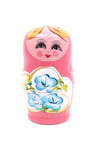 RusyaDünyadan HediyelerDNY-HD100427Keskin Hediyelik Eşya Ve TekstilAhşap Matruşka Bebek Beşli Set Pembe