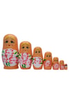 RusyaDünyadan HediyelerDNY-HD101459Keskin Hediyelik Eşya Ve TekstilAhşap Matruşka Bebek Yedili Set Turuncu