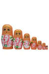 RusyaDünyadan HediyelerDNY-HD101459Keskin Hediyelik Eşya Ve TekstilAhşap Matruşka Bebek Yedili Set Turuncu