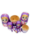 RusyaDünyadan HediyelerDNY-HD101461Keskin Hediyelik Eşya Ve TekstilAhşap Matruşka Bebek Yedili Set Mor
