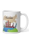 RusyaDünyadan HediyelerDNY-HDMUGB51Keskin Hediyelik Eşya Ve TekstilRusya Kupa Bardak 2 Adet Seyahat Hatıra Russia Mug