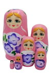 RusyaDünyadan HediyelerDNY-HDYELTMBAPM06Keskin Hediyelik Eşya Ve TekstilAhşap Matruşka Bebek Altılı Set Açık Pembe No.2