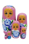 RusyaDünyadan HediyelerDNY-HDYELTMBKPM06Keskin Hediyelik Eşya Ve TekstilAhşap Matruşka Bebek Altılı Set Gül Pembe