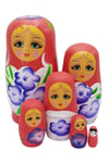 RusyaDünyadan HediyelerDNY-HDYELTMBKR06Keskin Hediyelik Eşya Ve TekstilAhşap Matruşka Bebek Altılı Set Kırmızı