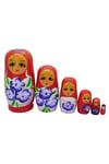 RusyaDünyadan HediyelerDNY-HDYELTMBKR06Keskin Hediyelik Eşya Ve TekstilAhşap Matruşka Bebek Altılı Set Kırmızı