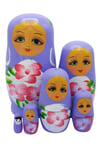 RusyaDünyadan HediyelerDNY-HDYELTMBMR06Keskin Hediyelik Eşya Ve TekstilAhşap Matruşka Bebek Altılı Set Mor