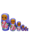 RusyaDünyadan HediyelerDNY-HDYELTMBMR06Keskin Hediyelik Eşya Ve TekstilAhşap Matruşka Bebek Altılı Set Mor
