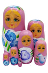 RusyaDünyadan HediyelerDNY-HDYELTMBPM07Keskin Hediyelik Eşya Ve TekstilAhşap Matruşka Bebek Yedili Set Gül Pembe