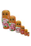 RusyaDünyadan HediyelerDNY-HDYELTMBTR06Keskin Hediyelik Eşya Ve TekstilAhşap Matruşka Bebek Altılı Set Turuncu