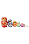 RusyaDünyadan HediyelerDNY-HDYKSK5380Keskin Hediyelik Eşya Ve TekstilOnlu Ahşap Matruşka Bebek Seti Tombul 15cm Renkli 10 Parça T15