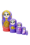 RusyaDünyadan HediyelerDNY-HDYMTRSK5MRKeskin Hediyelik Eşya Ve TekstilAhşap Matruşka Bebek Renkli Büyük Beşli Set Mor