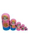 RusyaDünyadan HediyelerDNY-HDYMTRSK6OMKeskin Hediyelik Eşya Ve TekstilAhşap Matruşka Bebek Renkli Büyük Altılı Set Pembe