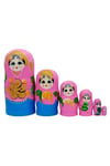 RusyaDünyadan HediyelerDNY-HDYMTRSK6OMKeskin Hediyelik Eşya Ve TekstilAhşap Matruşka Bebek Renkli Büyük Altılı Set Pembe
