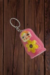 RusyaDünyadan HediyelerDNY-HDYOZGPM5Keskin Hediyelik Eşya Ve TekstilAhşap Matruşka Bebek Anahtarlık Pembe 5cm Büyük Boy