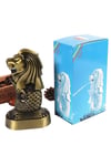 SingapurDünyadan HediyelerDNY-HD100862Keskin Hediyelik Eşya Ve TekstilVintage Metal Singapur Merlion Biblo Antik Bronz 16 cm