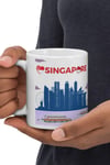SingapurDünyadan HediyelerDNY-HDMUGB25Keskin Hediyelik Eşya Ve TekstilSingapur Kupa Bardak 2 Adet Seyahat Hatıra Singapore Mug