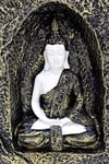 TaylandDünyadan HediyelerDNY-HD100247Keskin Hediyelik Eşya Ve TekstilDekoratif Meditasyon Buda Tealight Mumluk Beyaz