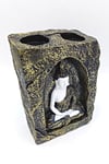TaylandDünyadan HediyelerDNY-HD100247Keskin Hediyelik Eşya Ve TekstilDekoratif Meditasyon Buda Tealight Mumluk Beyaz