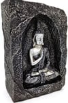 TaylandDünyadan HediyelerDNY-HD100248Keskin Hediyelik Eşya Ve TekstilDekoratif Meditasyon Buda Tealight Mumluk Gümüş