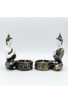 TaylandDünyadan HediyelerDNY-HD100249Keskin Hediyelik Eşya Ve TekstilDekoratif Meditasyon İkili Buda Tealight Mumluk