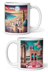 TunusDünyadan HediyelerDNY-HDMUGB58Keskin Hediyelik Eşya Ve TekstilTunus Kupa Bardak 2 Adet Seyahat Hatıra Tunisia Mug