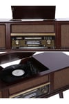 TürkiyeCrown WellDNY-HDYC0999Keskin Hediyelik Eşya Ve TekstilGramofon Nostaljik Ahşap Standlı Pikap Plakçalar Radyo Bluetooth Usb 100cm C0999