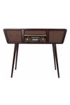 TürkiyeCrown WellDNY-HDYC0999Keskin Hediyelik Eşya Ve TekstilGramofon Nostaljik Ahşap Standlı Pikap Plakçalar Radyo Bluetooth Usb 100cm C0999