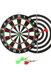 TürkiyeDünyadan Hediyeler6ALY716Keskin Hediyelik Eşya Ve TekstilÇift Taraflı Dart Tahtası ve 4 Adet Metal Uçlu Ok 30cm Bullseye
