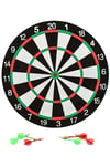 TürkiyeDünyadan Hediyeler6ALY717Keskin Hediyelik Eşya Ve TekstilÇift Taraflı Dart Tahtası ve 6 Adet Metal Uçlu Ok 35cm Bullseye