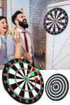 TürkiyeDünyadan Hediyeler6ALY717Keskin Hediyelik Eşya Ve TekstilÇift Taraflı Dart Tahtası ve 6 Adet Metal Uçlu Ok 35cm Bullseye