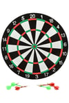 TürkiyeDünyadan Hediyeler6ALY718Keskin Hediyelik Eşya Ve TekstilÇift Taraflı Dart Tahtası ve 6 Adet Metal Uçlu Ok 40cm Bullseye
