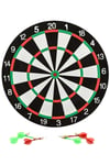 TürkiyeDünyadan Hediyeler6ALY718Keskin Hediyelik Eşya Ve TekstilÇift Taraflı Dart Tahtası ve 6 Adet Metal Uçlu Ok 40cm Bullseye