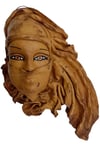 TürkiyeDünyadan HediyelerDNY-HD100529Keskin Hediyelik Eşya Ve TekstilEl Yapımı Kösele Deri Mask Gizemli Kadın 23cm Maske Duvar Dekoru