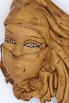 TürkiyeDünyadan HediyelerDNY-HD100529Keskin Hediyelik Eşya Ve TekstilEl Yapımı Kösele Deri Mask Gizemli Kadın 23cm Maske Duvar Dekoru