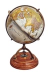 TürkiyeDünyadan HediyelerDNY-HD15466Keskin Hediyelik Eşya Ve TekstilDünya Küre Pirinç Gövde Pusulalı Ahşap Tabanlı 21x34cm 15466