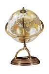 TürkiyeDünyadan HediyelerDNY-HD15466Keskin Hediyelik Eşya Ve TekstilDünya Küre Pirinç Gövde Pusulalı Ahşap Tabanlı 21x34cm 15466