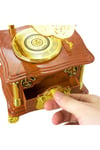 TürkiyeDünyadan HediyelerDNY-HDALK3789Keskin Hediyelik Eşya Ve TekstilGramofon Müzik Kutusu Kahverengi 13x26cm
