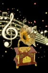 TürkiyeDünyadan HediyelerDNY-HDALK3789Keskin Hediyelik Eşya Ve TekstilGramofon Müzik Kutusu Kahverengi 13x26cm