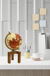 TürkiyeDünyadan HediyelerDNY-HDSL933-BRKeskin Hediyelik Eşya Ve TekstilDekoratif Dünya Küre 12x27 cm SL933-BR Turuncu