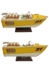 TürkiyeDünyadan HediyelerDNY-HDYC0945Keskin Hediyelik Eşya Ve TekstilDekoratif Metal Hız Botu Sürat Teknesi 32cm