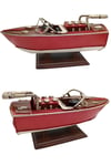TürkiyeDünyadan HediyelerDNY-HDYC0947Keskin Hediyelik Eşya Ve TekstilDekoratif Metal Hız Botu Sürat Teknesi 25cm