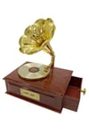 TürkiyeDünyadan HediyelerDNY-HDYC1774Keskin Hediyelik Eşya Ve TekstilDekoratif Gramofon Müzik Kutusu Çekmeceli Retro 12x9cm