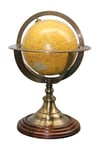 TürkiyeDünyadan HediyelerDNY-PRNC16182Keskin Hediyelik Eşya Ve TekstilDünya Küre Pirinç Stantlı Döner World Globe 17x27cm