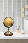 TürkiyeDünyadan HediyelerDNY-PRNC16182Keskin Hediyelik Eşya Ve TekstilDünya Küre Pirinç Stantlı Döner World Globe 17x27cm