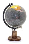 TürkiyeDünyadan HediyelerSL332SİYAHKeskin Hediyelik Eşya Ve TekstilAyaklı Dünya Küre Ev Ofis Masa Dekoru Döner Dünya Küre Siyah Modern Harita 23x34cm