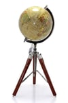 TürkiyeDünyadan HediyelerSL980SARIKeskin Hediyelik Eşya Ve TekstilAhşap Tripod Standlı Dünya Küre Zemin Dekoru Döner Dünya Küre Modern Harita Atlas 53cm Sarı