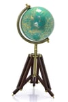 TürkiyeDünyadan HediyelerSL992TURUNCUKeskin Hediyelik Eşya Ve TekstilAhşap Tripod Standlı Dünya Küre Zemin Dekoru Döner Dünya Küre Modern Harita Atlas 47cm