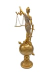 YunanistanDünyadan HediyelerDNY-HDY2894Keskin Hediyelik Eşya Ve TekstilThemis Adalet Terazisi Heykeli ve Dünya Biblo Gold 37cm
