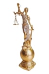 YunanistanDünyadan HediyelerDNY-HDY2896Keskin Hediyelik Eşya Ve TekstilThemis Adalet Terazisi Heykeli ve Dünya Biblo Gold 24cm